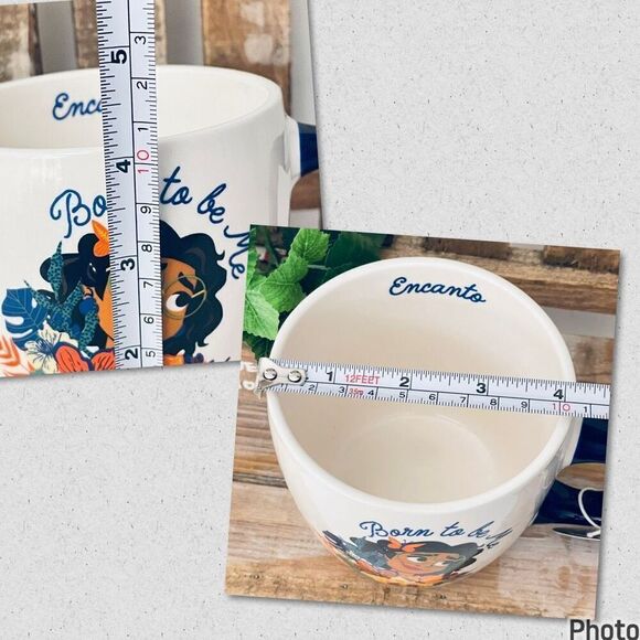 NWT Disney Magenta Encanto Born to be Me White Navy Blue Butterflies Ceramic Mug - Picture 10 of 12